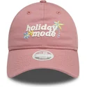 petten-gebogen-roze-verstelbare-band-9twenty-van-holiday-mode-van-new-era