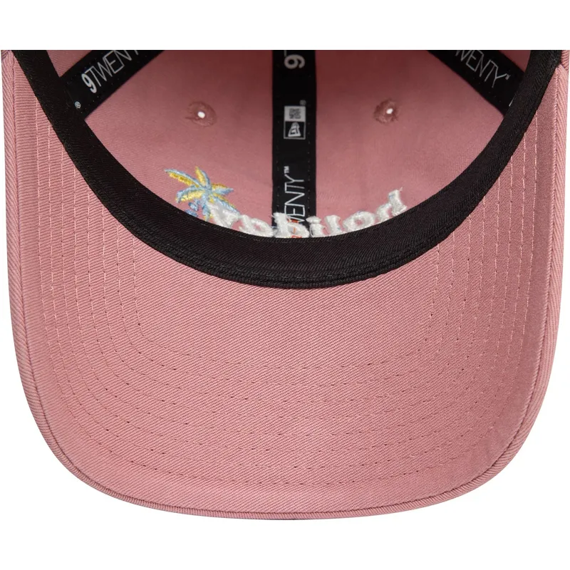 petten-gebogen-roze-verstelbare-band-9twenty-van-holiday-mode-van-new-era