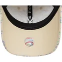 petten-gebogen-beige-verstelbare-band-9twenty-floral-quilt-van-new-york-yankees-mlb-van-new-era