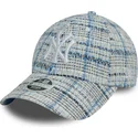 gorra-curva-azul-ajustable-para-mujer-9forty-tweed-de-new-york-yankees-mlb-de-new-era