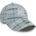 petten-gebogen-blauw-verstelbare-band-9forty-tweed-van-new-york-yankees-mlb-van-new-era