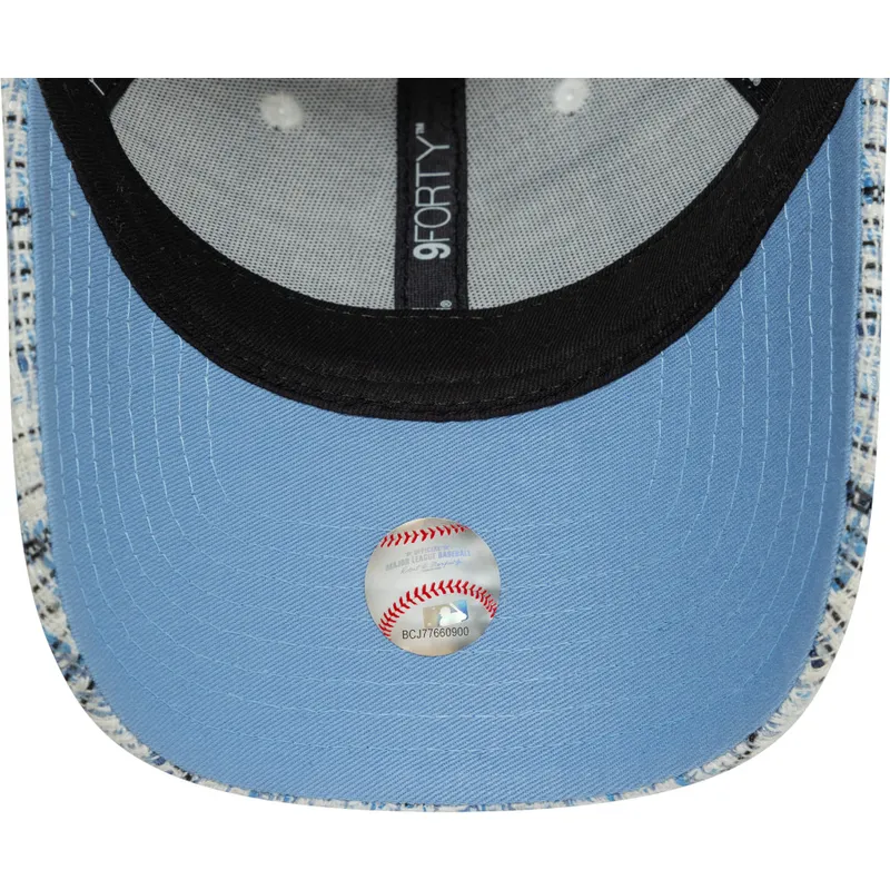petten-gebogen-blauw-verstelbare-band-9forty-tweed-van-new-york-yankees-mlb-van-new-era