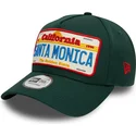 cappellino-verde-snapback-9forty-a-frame-license-plate-di-santa-monica-citta-e-spiagge-di-new-era