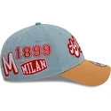 gorra-curva-azul-y-marron-ajustable-9forty-denim-de-ac-milan-serie-a-de-new-era