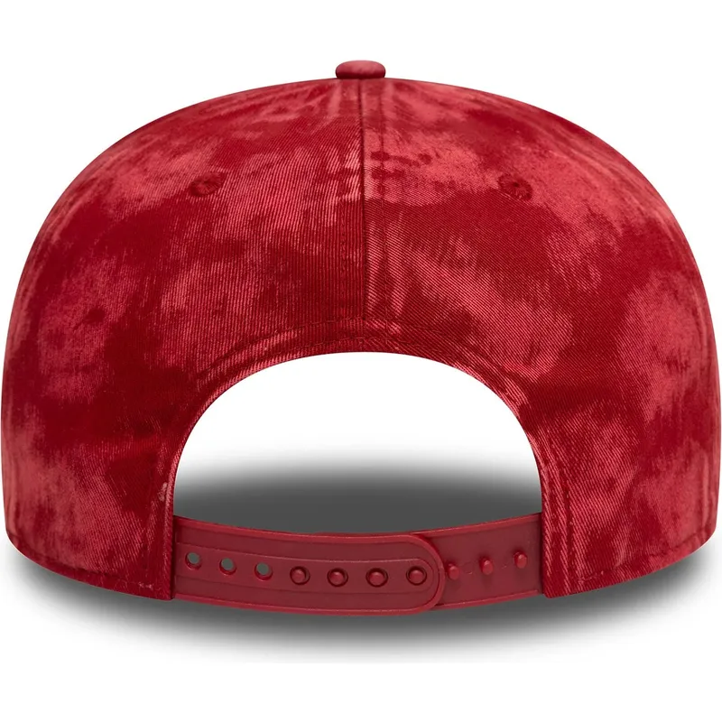 cappello-piatto-rosso-snapback-9fifty-tie-dye-di-associazione-sportiva-roma-serie-a-di-new-era