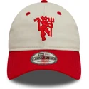 petten-gebogen-rood-verstelbaar-9twenty-contrast-visor-van-manchester-united-football-club-premier-league-van-new-era