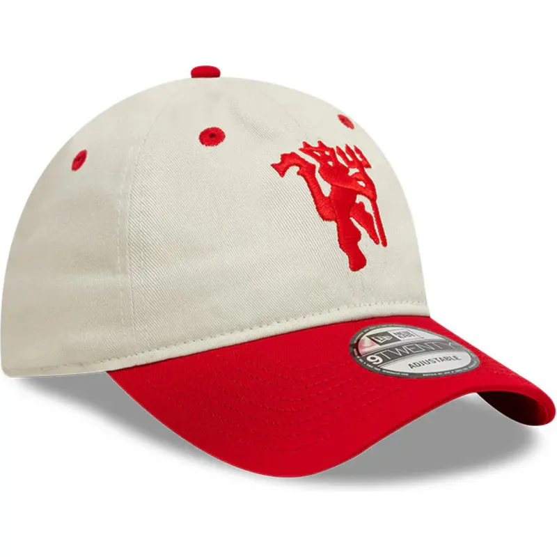 petten-gebogen-rood-verstelbaar-9twenty-contrast-visor-van-manchester-united-football-club-premier-league-van-new-era
