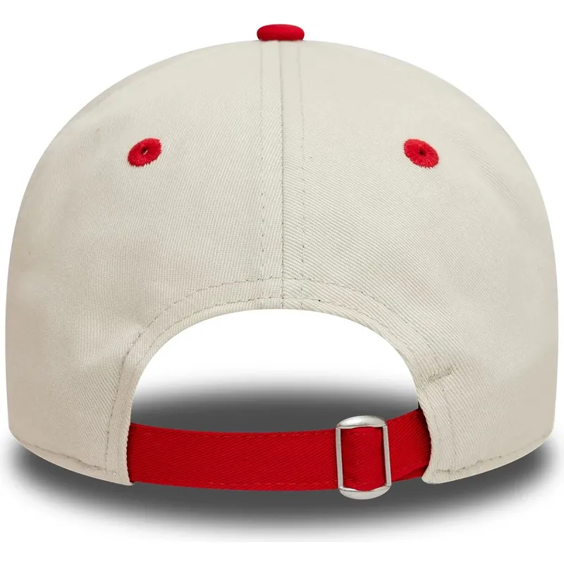petten-gebogen-rood-verstelbaar-9twenty-contrast-visor-van-manchester-united-football-club-premier-league-van-new-era