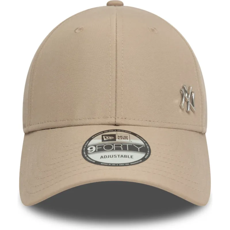 petten-gebogen-bruin-verstelbare-band-claro-9forty-flawless-van-new-york-yankees-mlb-van-new-era