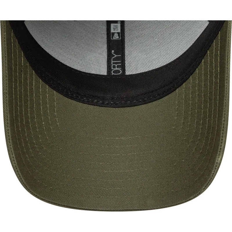 cappellino-con-visiera-curva-verde-regolabile-con-logo-verde-9forty-outline-di-new-york-yankees-mlb-di-new-era