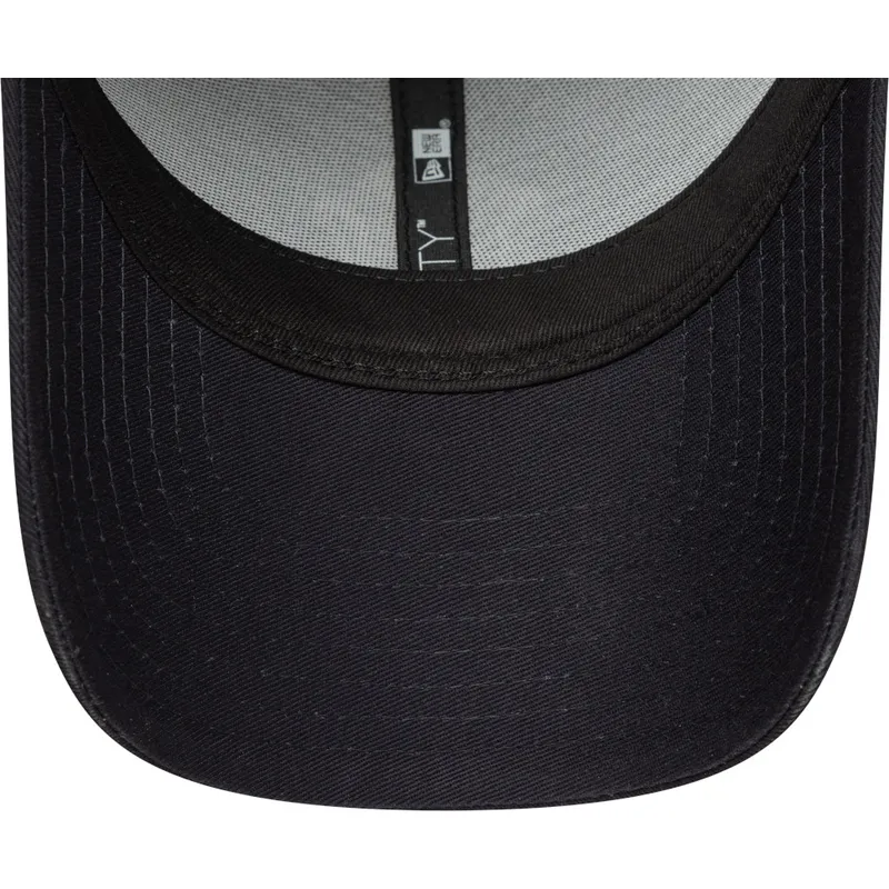 marineblaue-verstellbare-curved-cap-mit-marineblauen-logo-9forty-outline-der-new-york-yankees-mlb-von-new-era