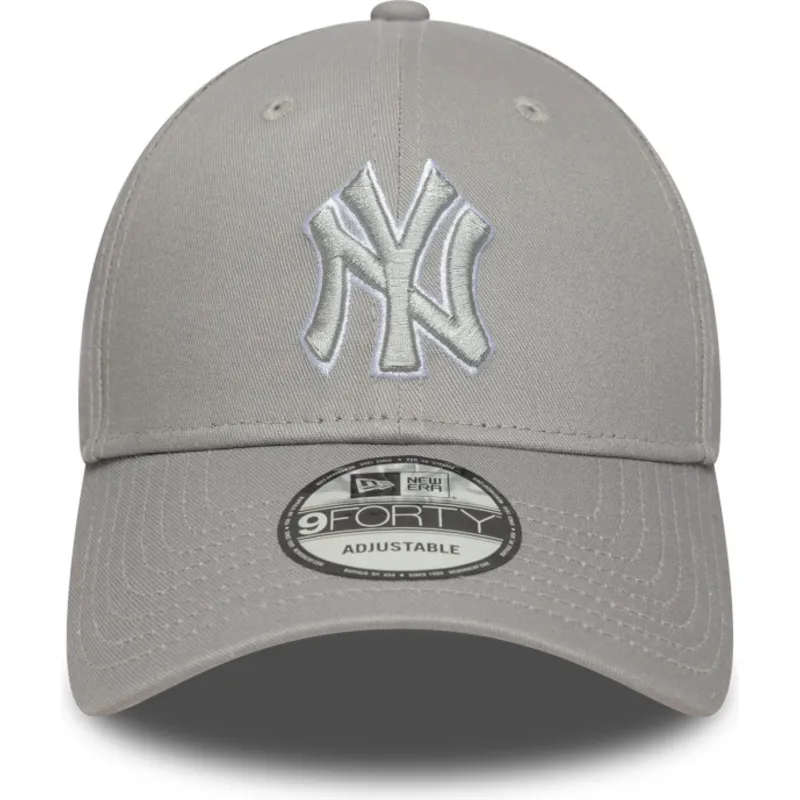 regulowana-szara-czapka-z-zakrzywionym-daszkiem-9forty-outline-new-york-yankees-mlb-marki-new-era
