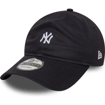 Marinblå böjd keps justerbar 9TWENTY Mini Logo New York Yankees MLB från New Era