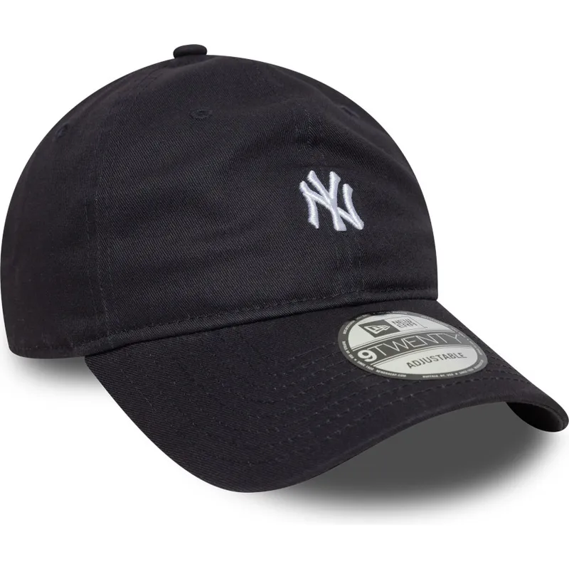 justerbar-marinebla-buet-kasket-9twenty-mini-logo-fra-new-york-yankees-mlb-fra-new-era