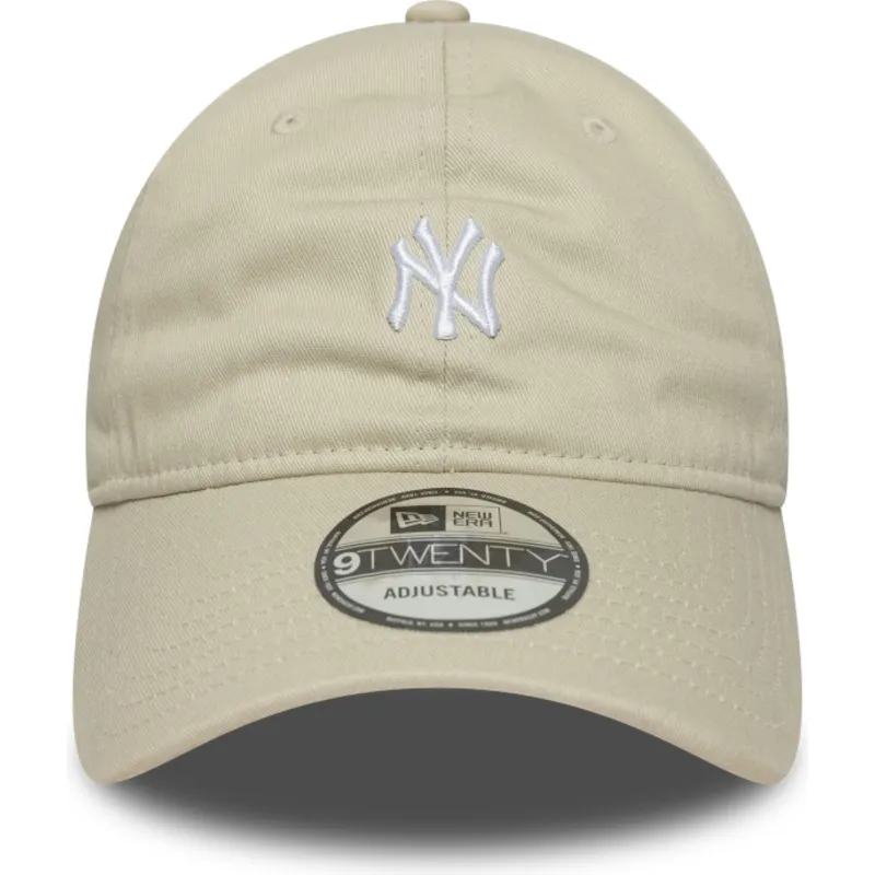 petten-gebogen-beige-verstelbare-band-9twenty-mini-van-new-york-yankees-mlb-van-new-era