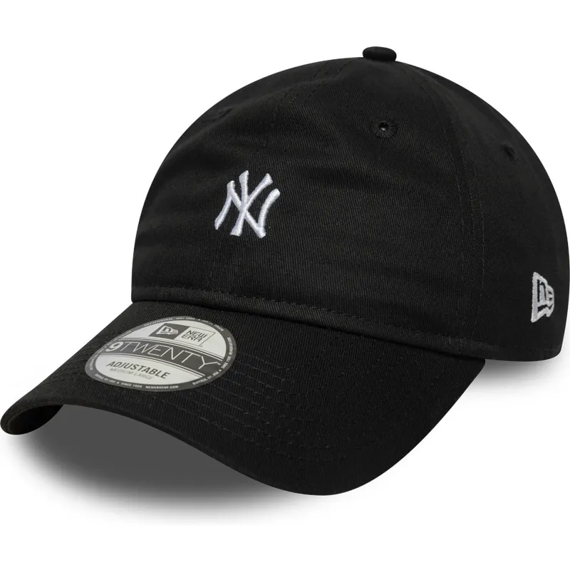svart-bojd-justerbar-keps-9twenty-mini-logo-fran-new-york-yankees-mlb-av-new-era