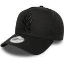 new-york-yankees-mlb-new-era-svart-bojd-snapback-keps-med-svart-e-frame-league-essential-logga