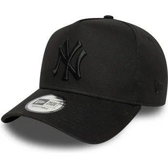 Cappellino curvo nero snapback con logo nero E Frame League Essential dei New York Yankees MLB di New Era