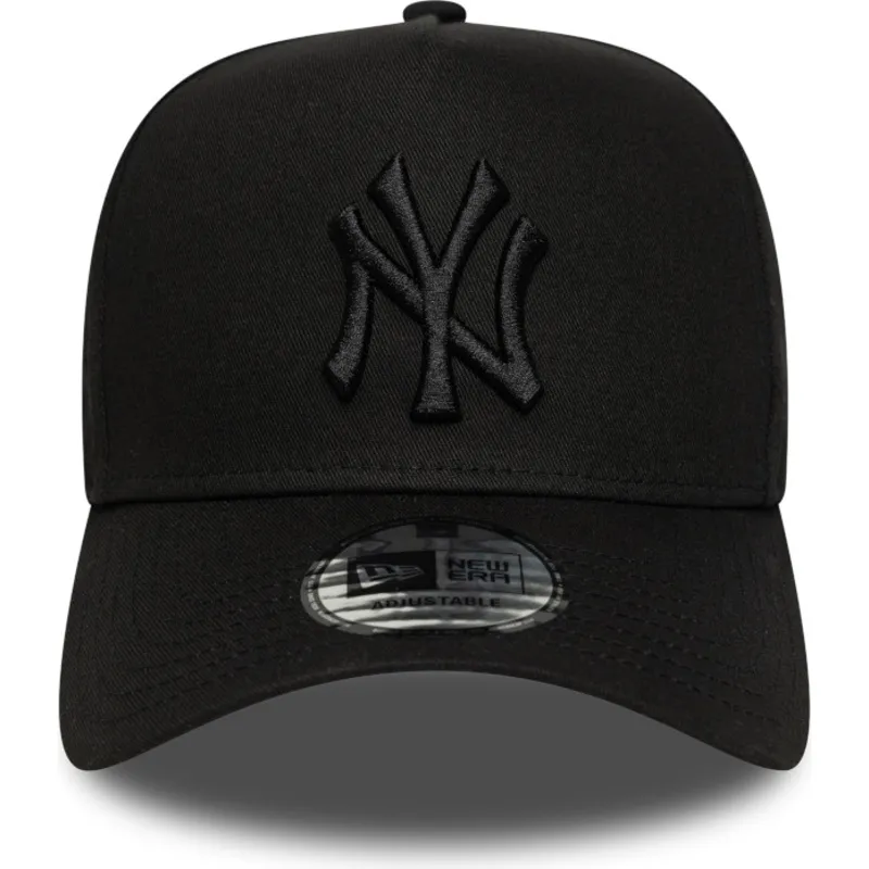 petten-gebogen-zwart-snapback-e-frame-league-essential-van-new-york-yankees-mlb-van-new-era