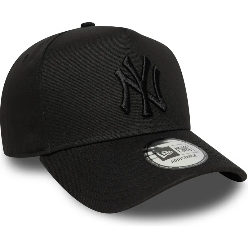 petten-gebogen-zwart-snapback-e-frame-league-essential-van-new-york-yankees-mlb-van-new-era