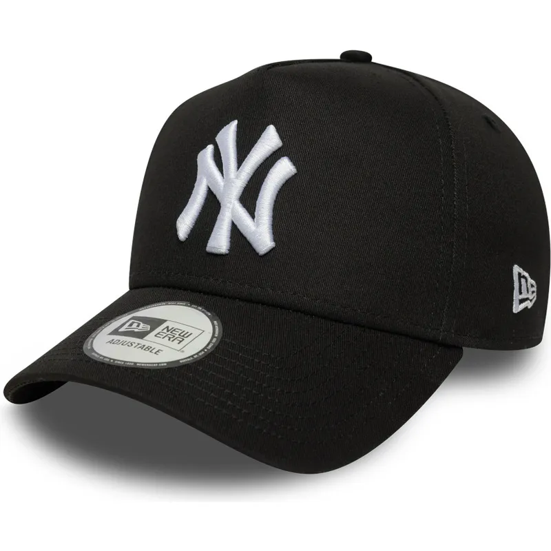 petten-gebogen-zwart-snapback-e-frame-league-essential-van-new-york-yankees-mlb-van-new-era