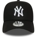 cappellino-curvo-nero-snapback-e-frame-league-essential-dei-new-york-yankees-mlb-di-new-era