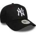 petten-gebogen-zwart-snapback-e-frame-league-essential-van-new-york-yankees-mlb-van-new-era