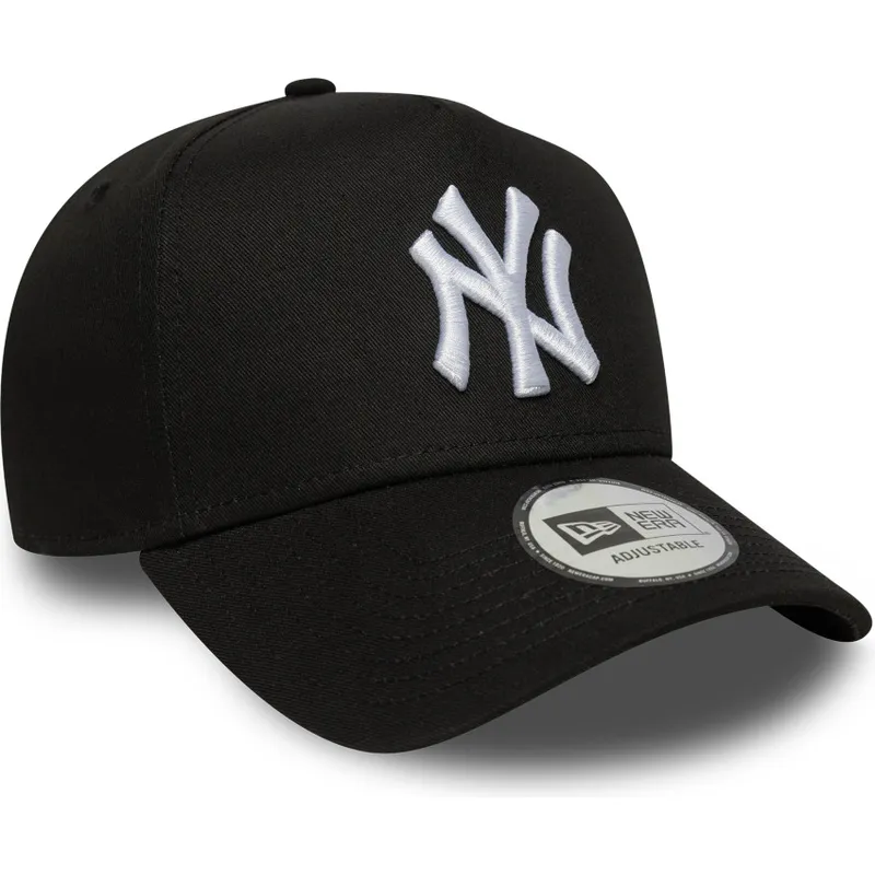 petten-gebogen-zwart-snapback-e-frame-league-essential-van-new-york-yankees-mlb-van-new-era