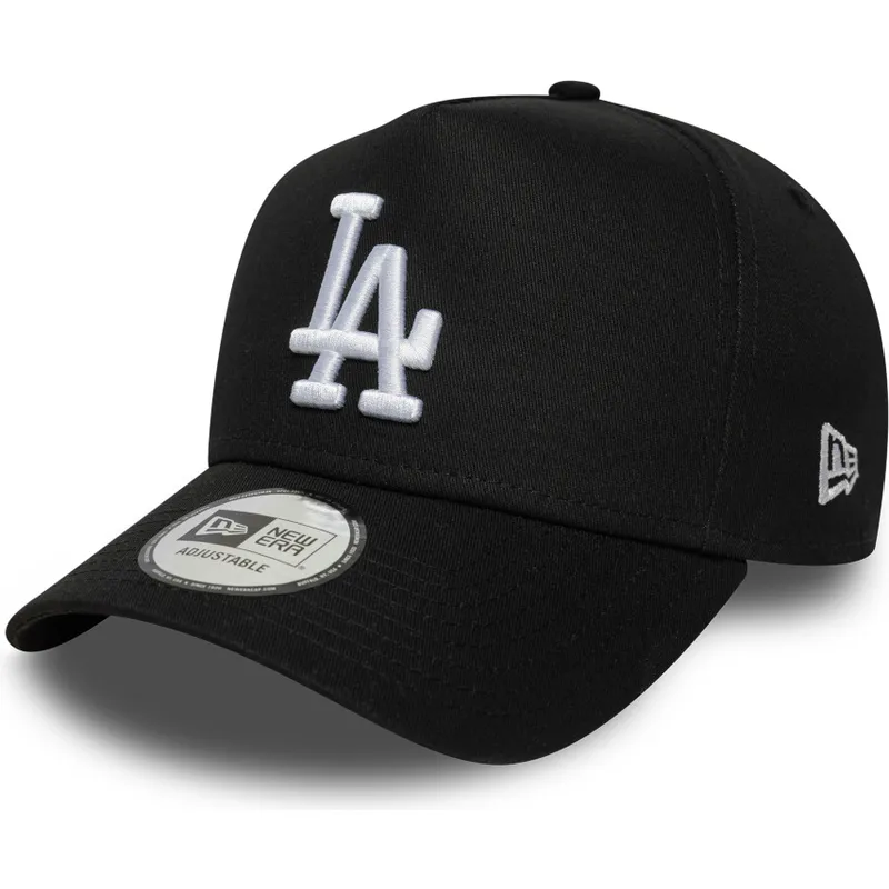 petten-gebogen-zwart-snapback-e-frame-league-essential-van-los-angeles-dodgers-mlb-van-new-era