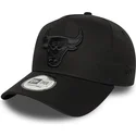 petten-gebogen-zwart-snapback-e-frame-essential-van-chicago-bulls-nba-van-new-era