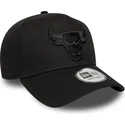 petten-gebogen-zwart-snapback-e-frame-essential-van-chicago-bulls-nba-van-new-era