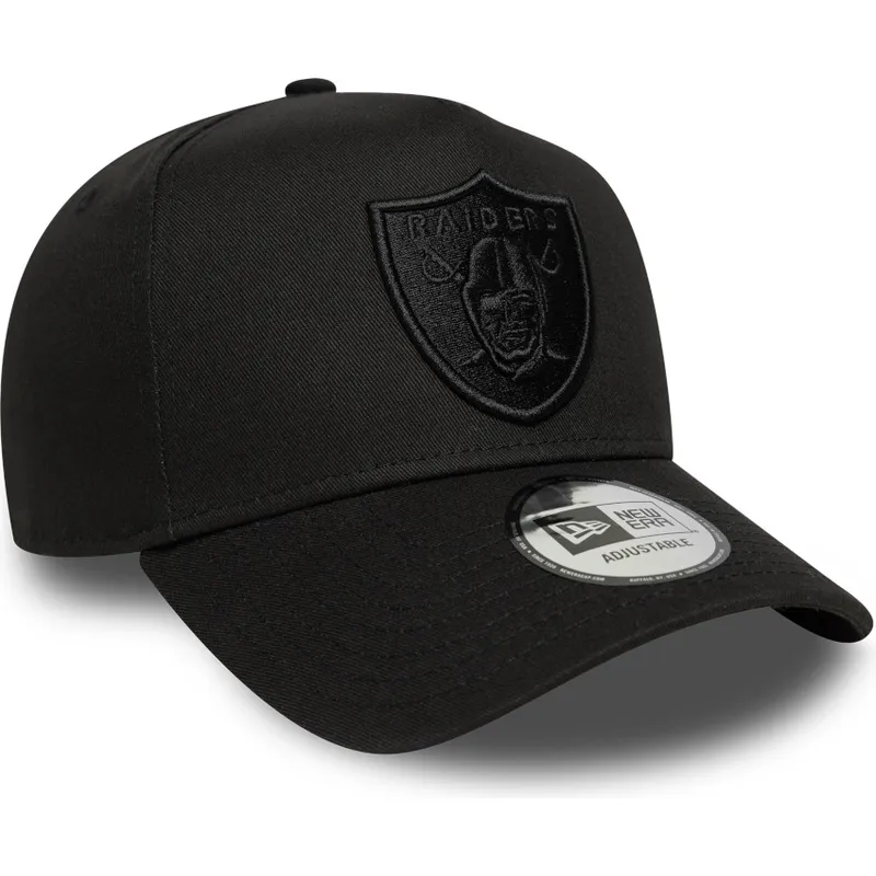 cappellino-curvo-nero-snapback-e-frame-essential-dei-las-vegas-raiders-nfl-di-new-era