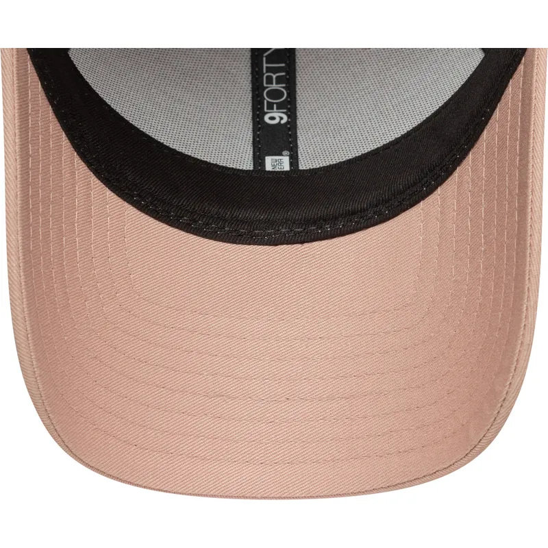 petten-gebogen-roze-verstelbare-band-9forty-mini-van-new-york-yankees-mlb-van-new-era