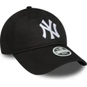 casquette-courbee-noire-ajustable-pour-femme-9twenty-league-essential-new-york-yankees-mlb-new-era