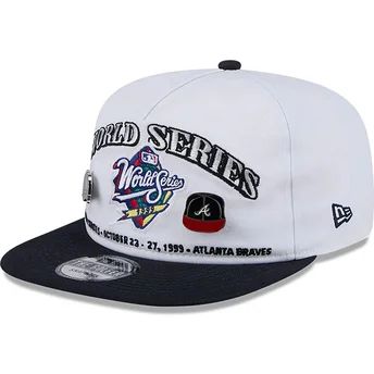 Cap plat black snapback Golfer Championship Pin van New York Yankees & Atlanta Braves MLB van New Era