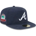 59fifty-a-frame-championship-side-flag-atlanta-braves-mlb-kappe-in-marineblau-von-new-era