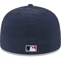 casquette-plate-bleue-marine-ajustee-59fifty-a-frame-championship-side-flag-atlanta-braves-mlb-new-era