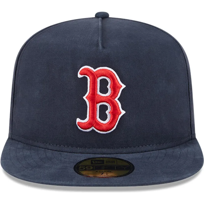 petten-plat-marineblauw-aangepast-59fifty-a-frame-championship-side-flag-van-boston-red-sox-mlb-van-new-era