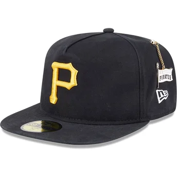 Cap plat black ajustada 59FIFTY A Frame Championship Side Flag van Pittsburgh Pirates MLB van New Era