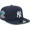 cappello-piatto-blu-navy-chiuso-59fifty-a-frame-championship-side-flag-dei-new-york-yankees-mlb-di-new-era