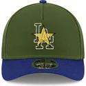 cappellino-curvo-verde-e-blu-snapback-9forty-m-crown-city-feature-dei-los-angeles-dodgers-mlb-di-new-era