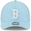 cappellino-curvo-azzurro-snapback-9forty-m-crown-a-frame-cotton-weave-dei-boston-red-sox-mlb-di-new-era