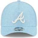 atlanta-braves-mlb-new-era-ljusbla-snapback-keps-med-bojd-skarm-9forty-m-crown-a-frame-cotton-weave