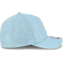petten-gebogen-blauw-snapback-9forty-m-crown-a-frame-cotton-weave-van-los-angeles-dodgers-mlb-van-new-era