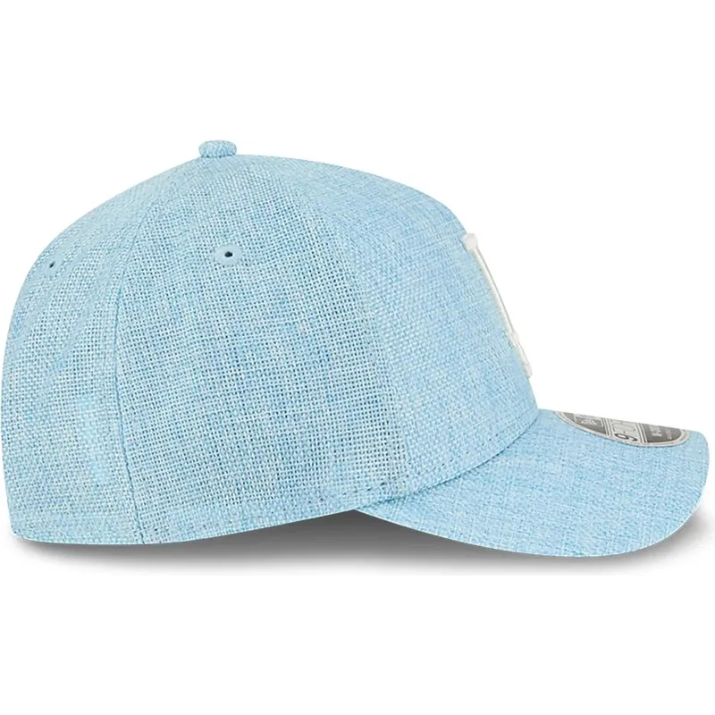 petten-gebogen-blauw-snapback-9forty-m-crown-a-frame-cotton-weave-van-los-angeles-dodgers-mlb-van-new-era