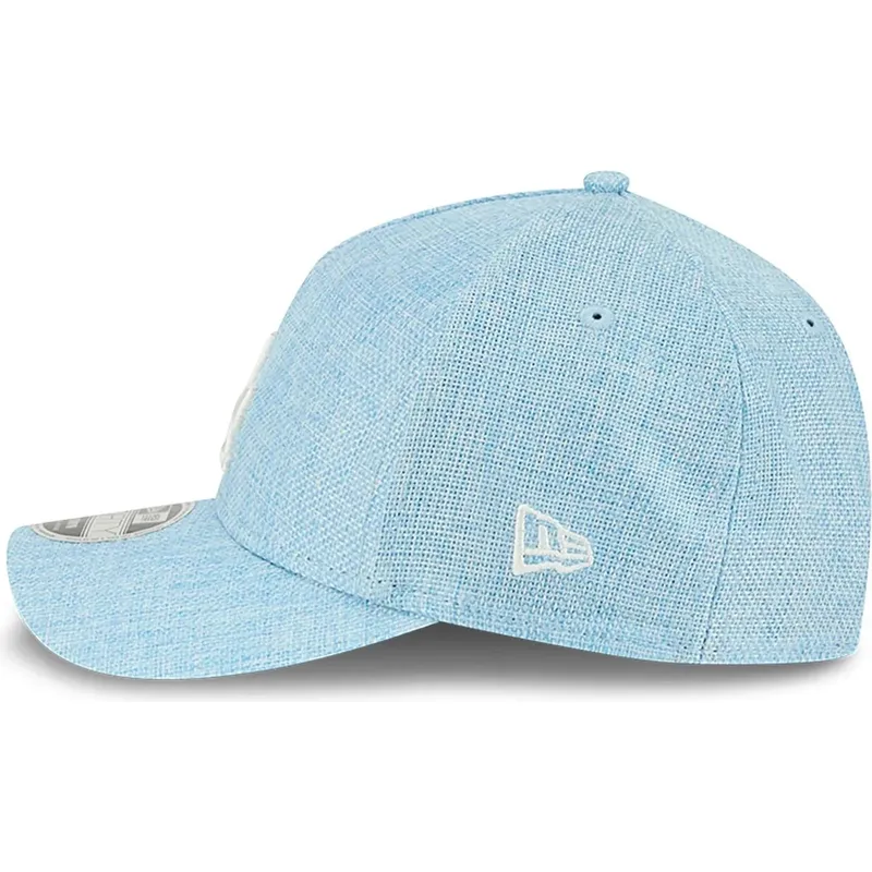 petten-gebogen-blauw-snapback-9forty-m-crown-a-frame-cotton-weave-van-los-angeles-dodgers-mlb-van-new-era