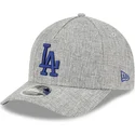 casquette-courbee-grise-snapback-avec-logo-bleu-9forty-m-crown-a-frame-cotton-weave-los-angeles-dodgers-mlb-new-era