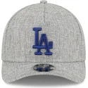 casquette-courbee-grise-snapback-avec-logo-bleu-9forty-m-crown-a-frame-cotton-weave-los-angeles-dodgers-mlb-new-era