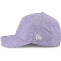 cappellino-curvo-viola-snapback-9forty-m-crown-a-frame-cotton-weave-dei-new-york-yankees-mlb-di-new-era