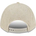 beige-buet-snapback-9forty-m-crown-a-frame-cotton-weave-kasket-fra-new-york-yankees-mlb-fra-new-era